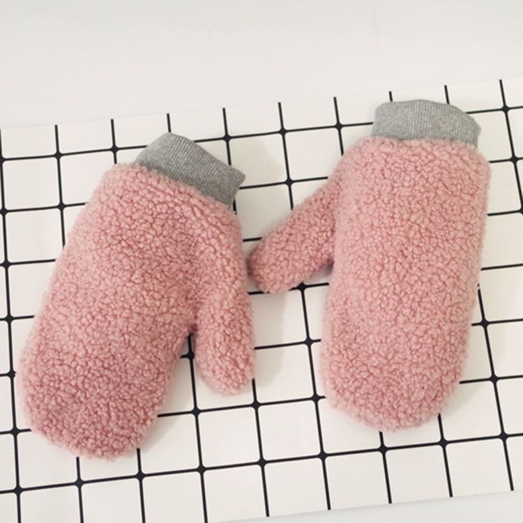 Gants Pour Femmes De Couleur Pure Cutie Fluffy