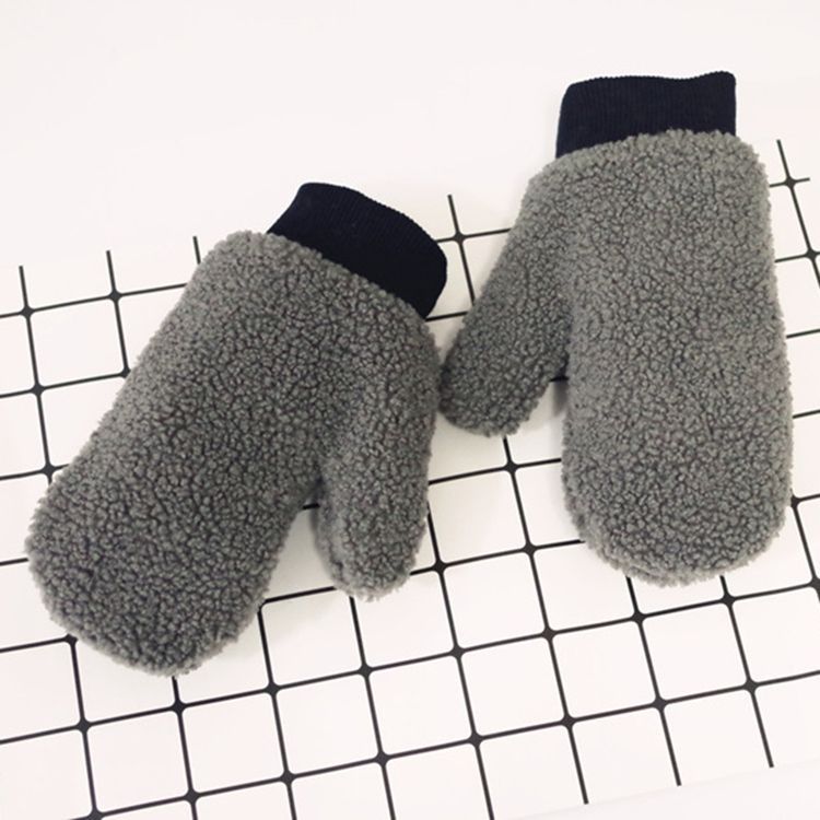 Gants Pour Femmes De Couleur Pure Cutie Fluffy