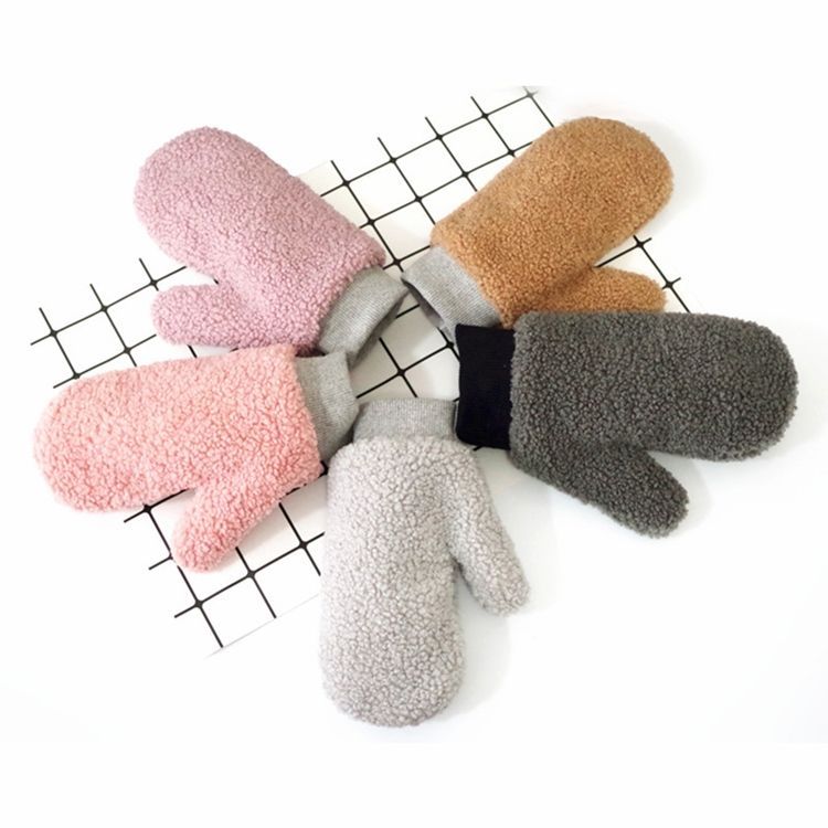 Gants Pour Femmes De Couleur Pure Cutie Fluffy