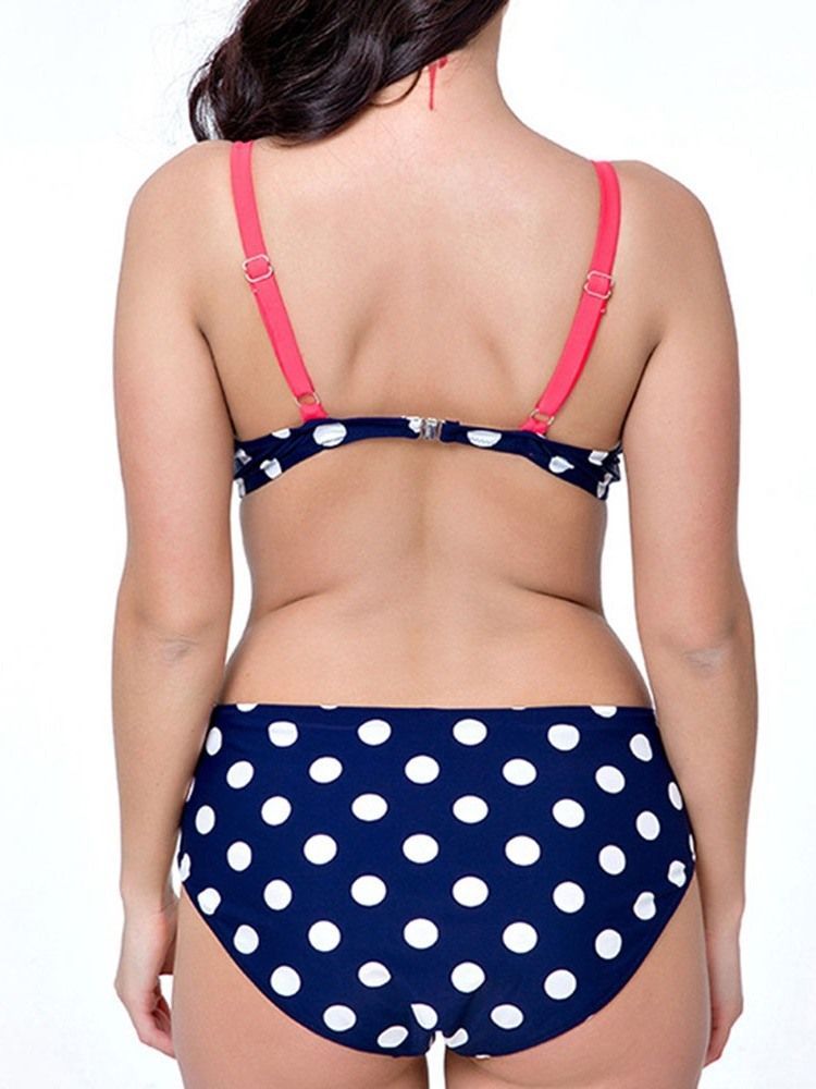 Ensemble De Tankini Pour Femmes Maillots De Bain Imprimés Sexy À Pois