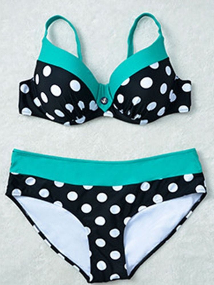 Ensemble De Tankini Pour Femmes Maillots De Bain Imprimés Sexy À Pois