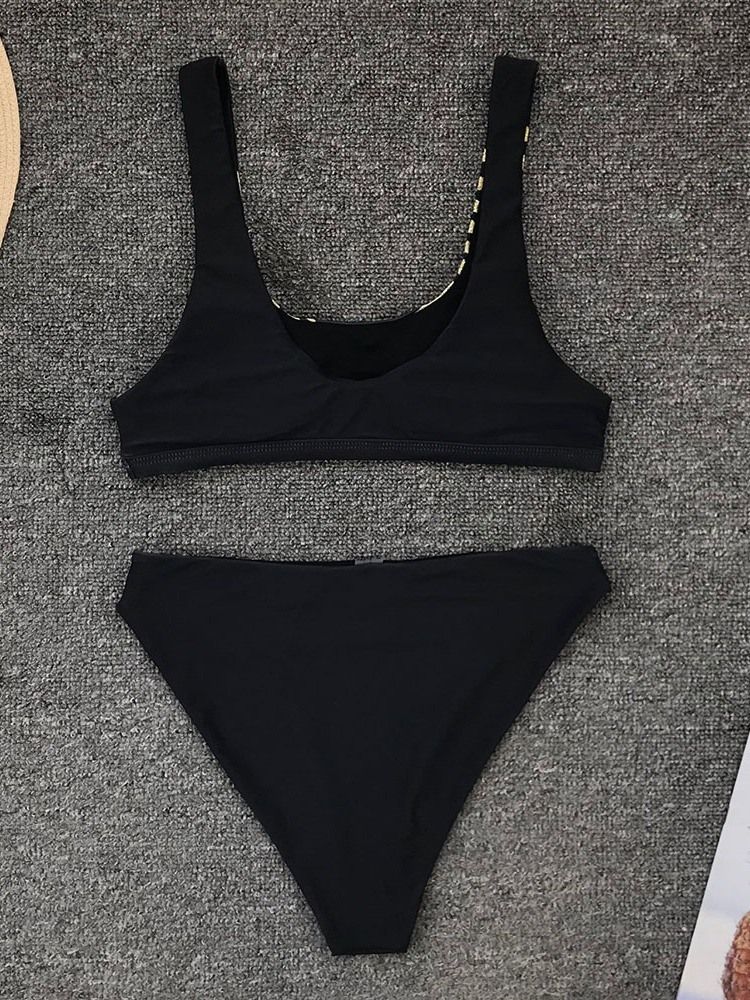 Ensemble De Tankini Végétal Pour Femmes