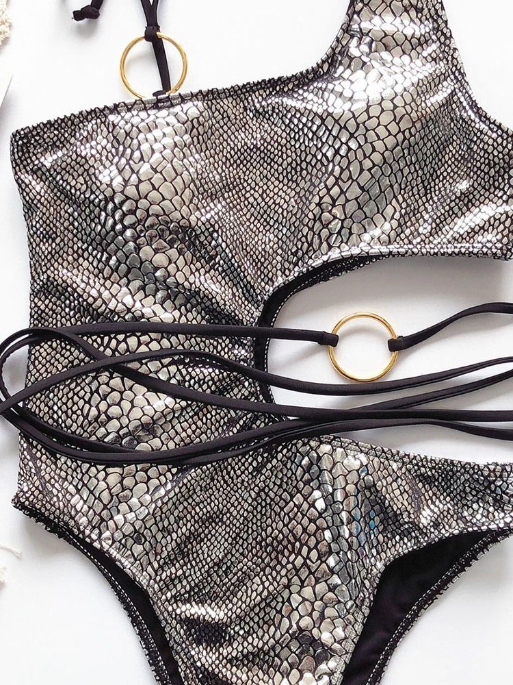 Maillot De Bain Une Pièce Pour Femme En Écailles De Poisson Sexy