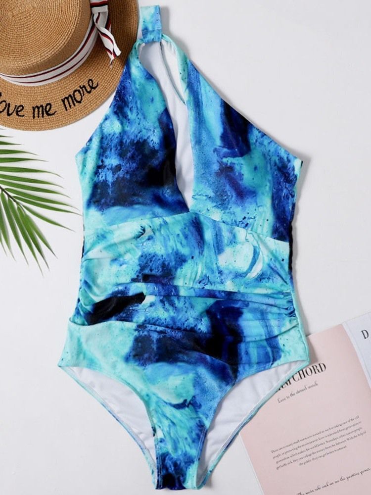 Maillot De Bain Une Pièce Sexy À Une Épaule Pour Femme