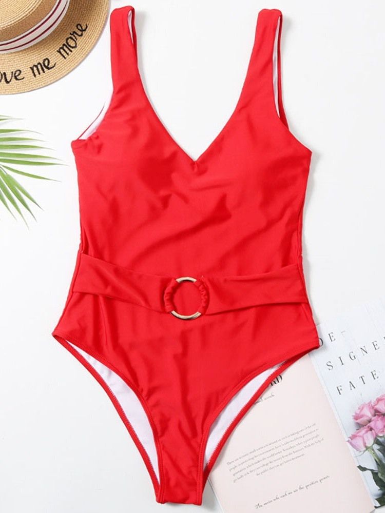 Maillot De Bain Une Pièce Uni Pour Femme