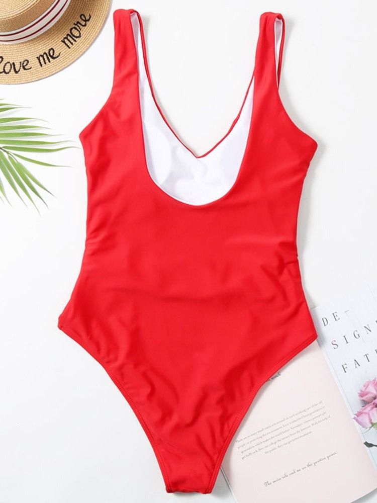 Maillot De Bain Une Pièce Uni Pour Femme