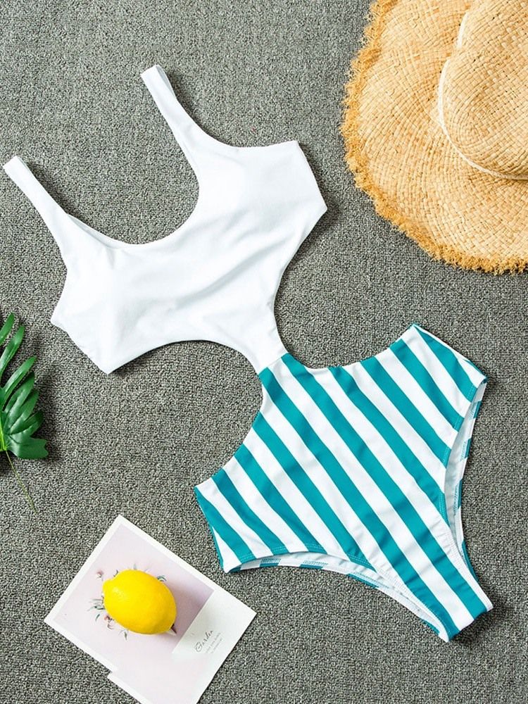 Maillots De Bain Une Pièce À Rayures Sexy Pour Femmes