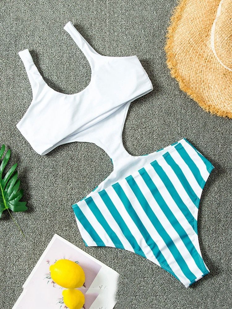 Maillots De Bain Une Pièce À Rayures Sexy Pour Femmes