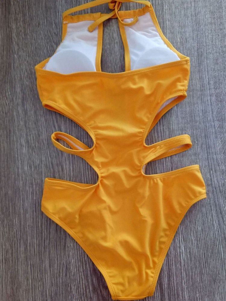 Maillots De Bain Une Pièce Sexy À Lacets Creux Pour Femmes