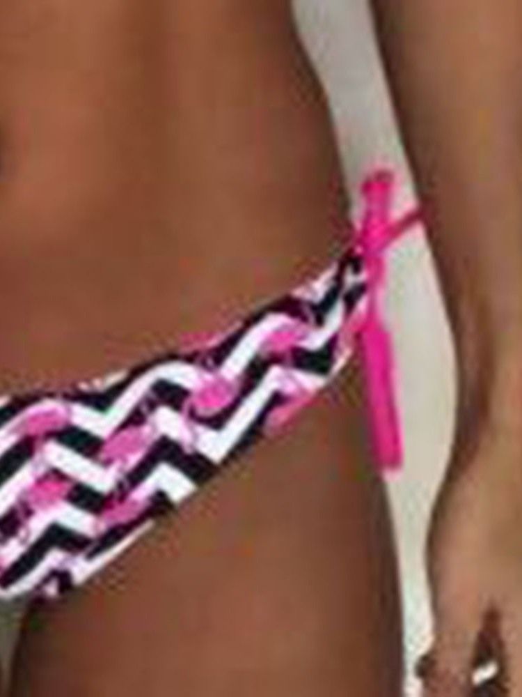 Bikini Sexy Imprimé À Lacets Pour Femmes