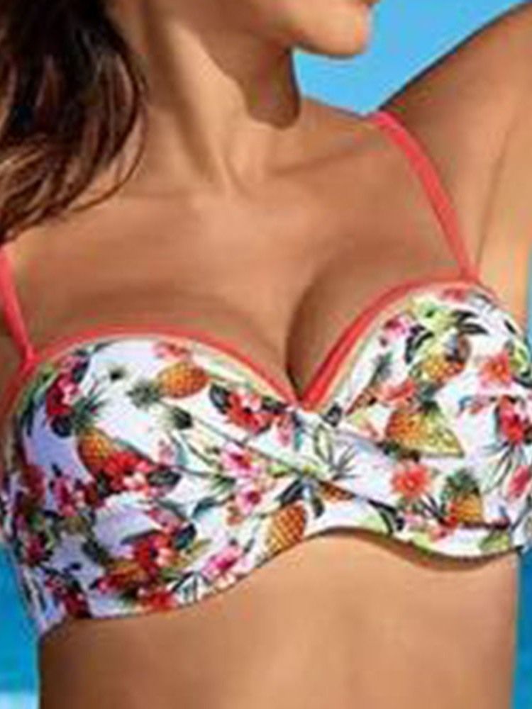 Ensemble De Bikini Floral Sexy Pour Femmes