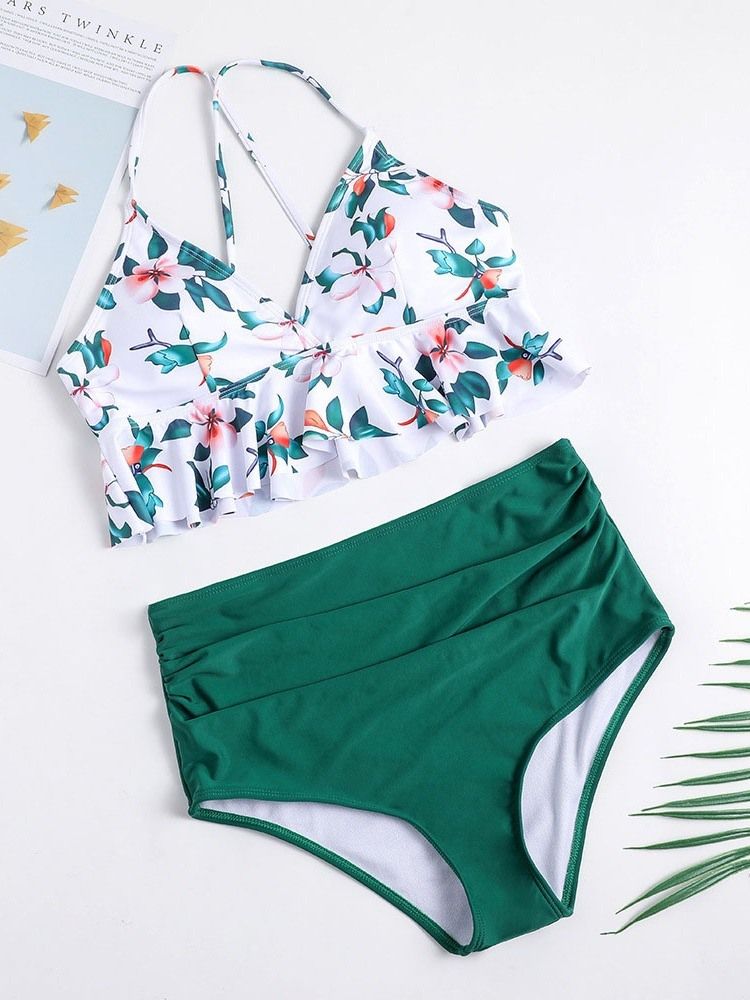 Ensemble De Bikini À Imprimé Floral Pour Femme