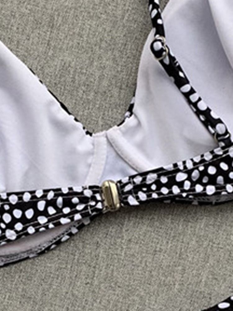 Ensemble De Bikini À Pois Pour Femmes