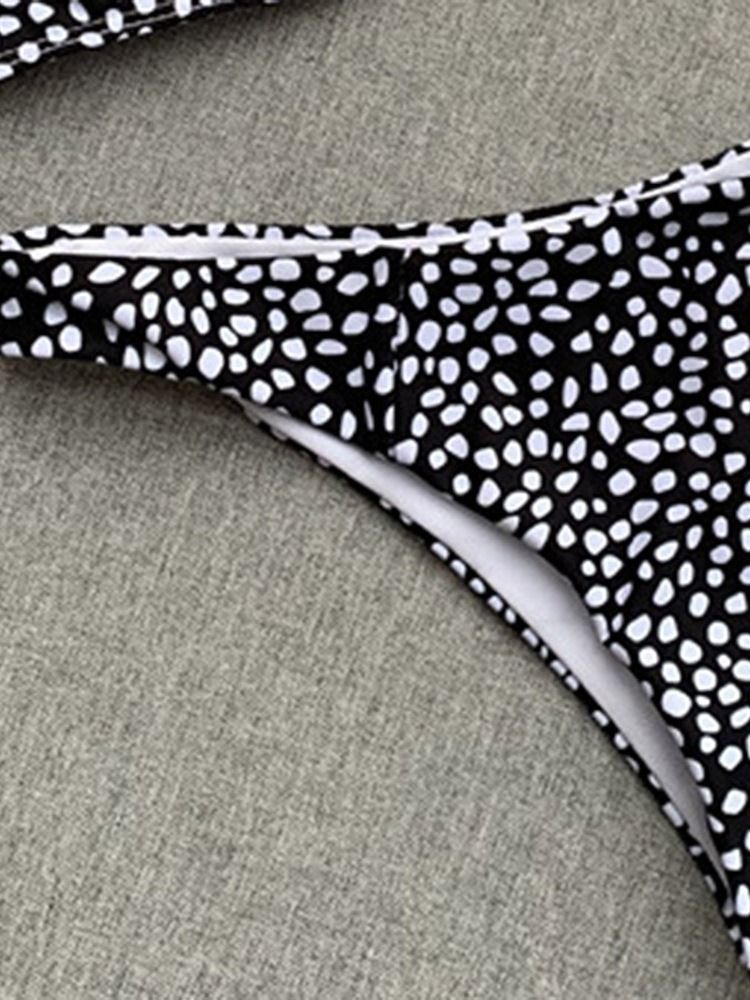 Ensemble De Bikini À Pois Pour Femmes