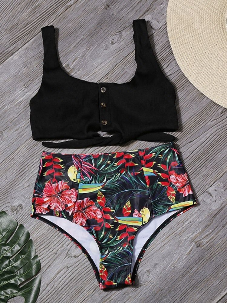 Ensemble Bikini Sexy Floral Femme Maillots De Bain