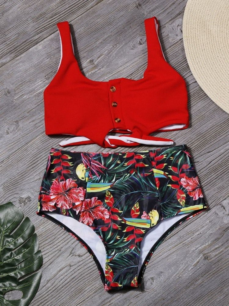 Ensemble Bikini Sexy Floral Femme Maillots De Bain