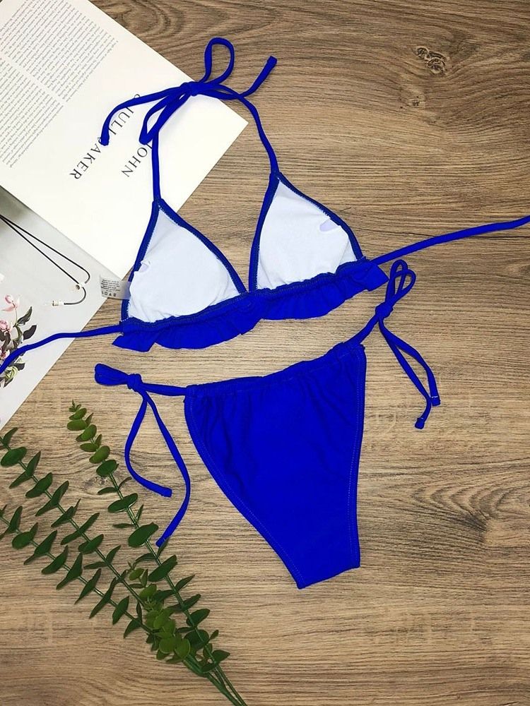 Ensemble De Bikini Sexy À Lacets Pour Femmes