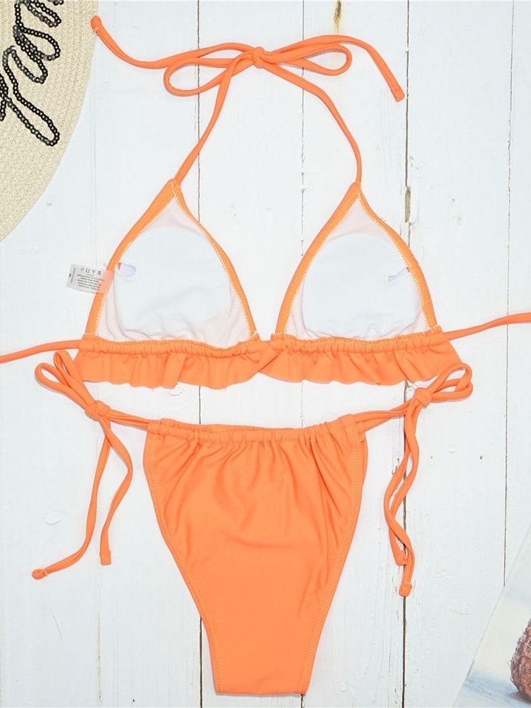 Ensemble De Bikini Sexy À Lacets Pour Femmes