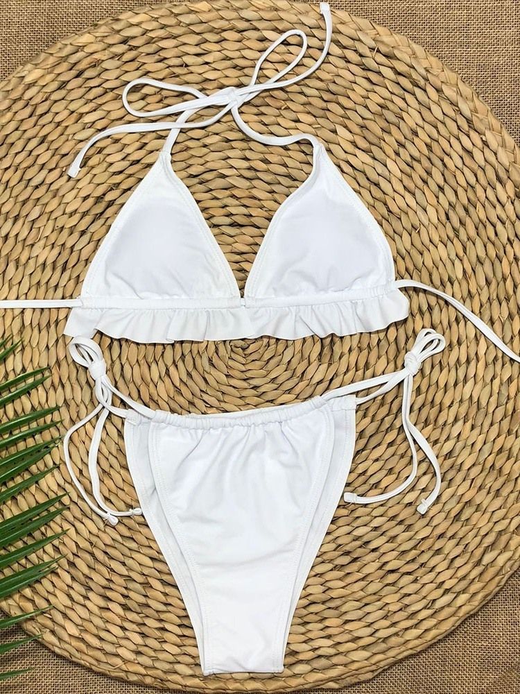 Ensemble De Bikini Sexy À Lacets Pour Femmes