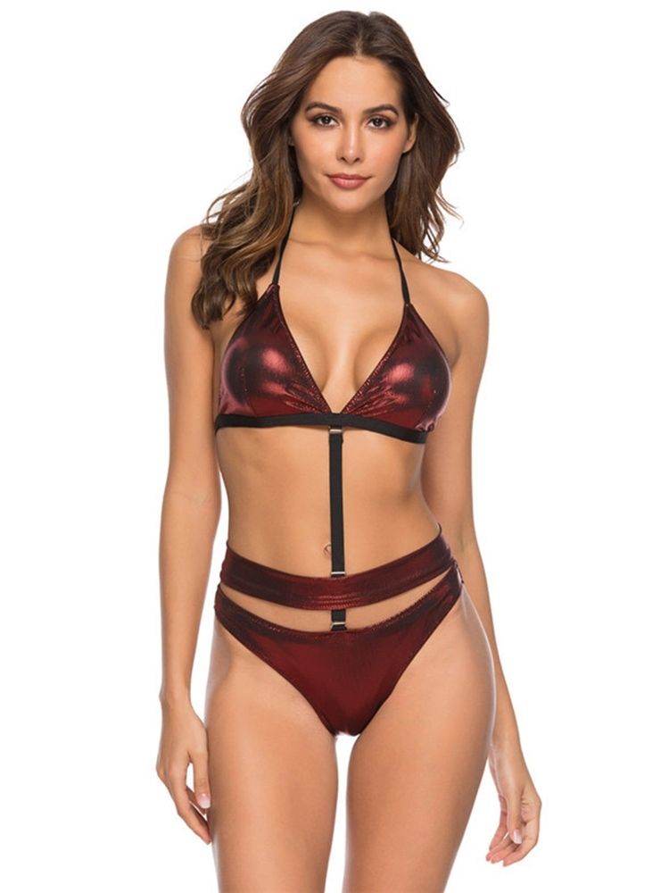 Ensemble De Bikini Uni À Paillettes Pour Femmes