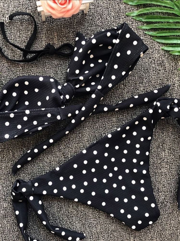 Ensemble De Tankini Pour Femme Imprimé À Pois