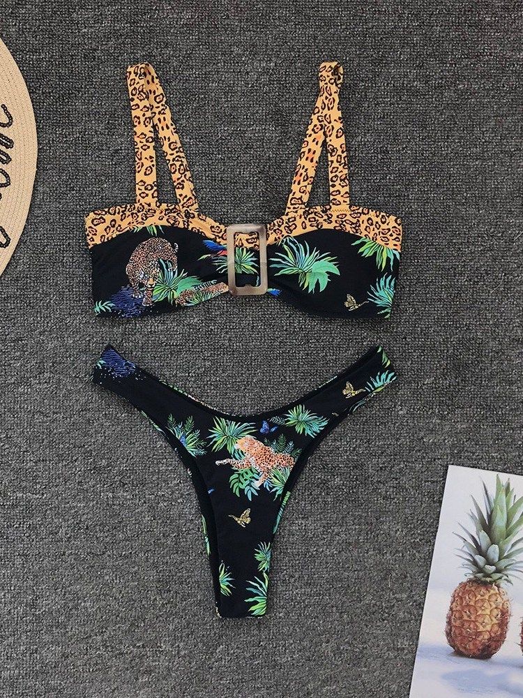 Ensembles De Bikini À Imprimé Léopard Sexy Pour Femmes