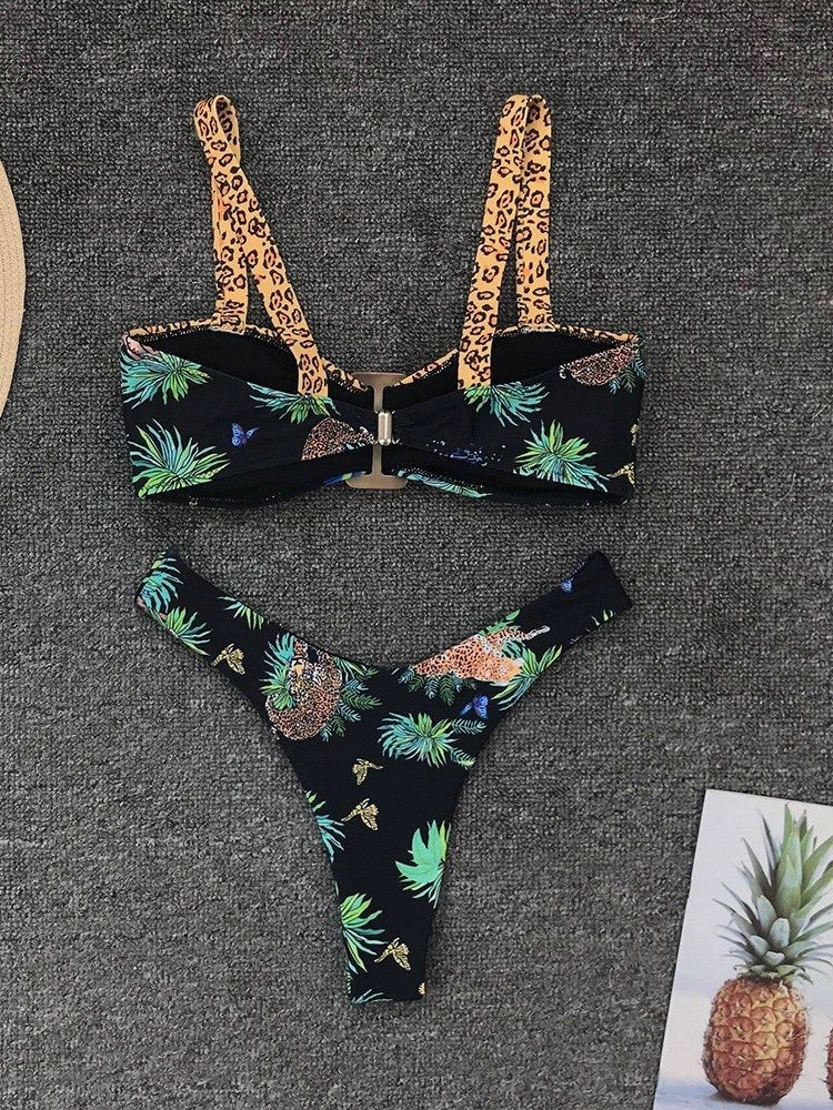 Ensembles De Bikini À Imprimé Léopard Sexy Pour Femmes