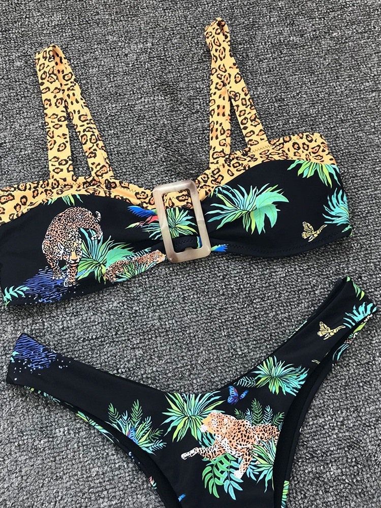 Ensembles De Bikini À Imprimé Léopard Sexy Pour Femmes