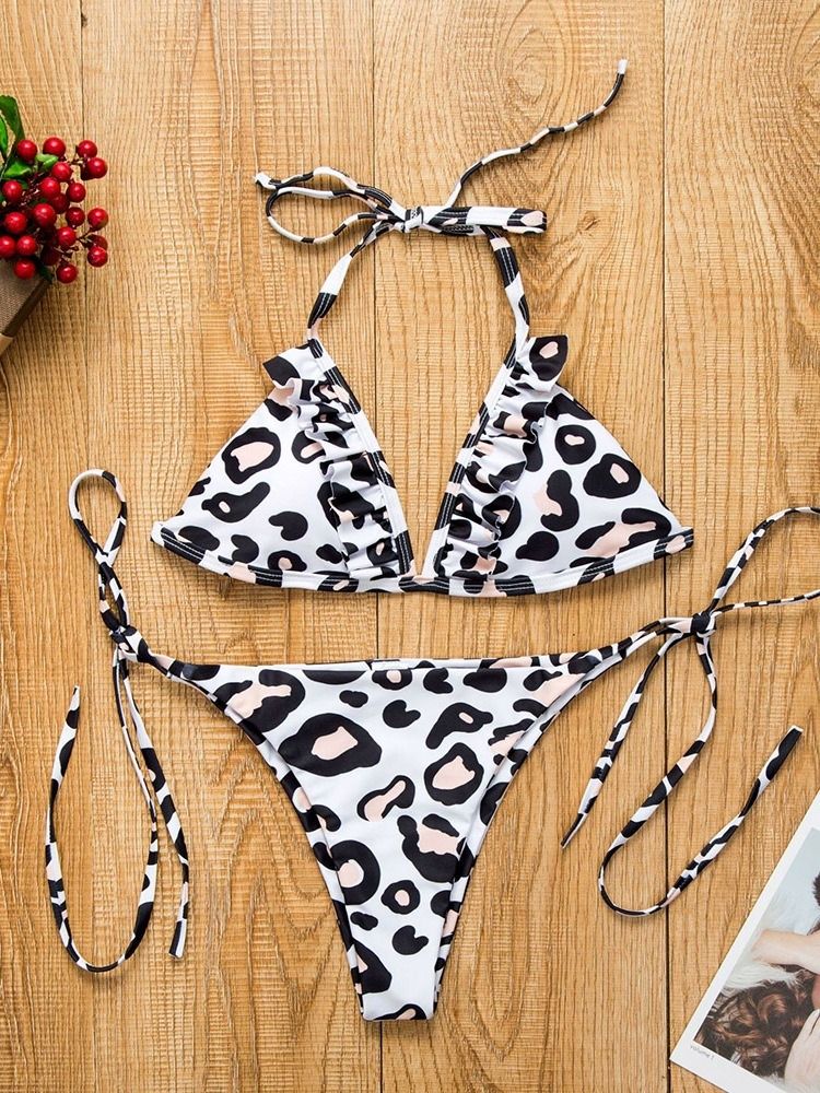 Maillot De Bain Bikini Look Léopard Pour Femme