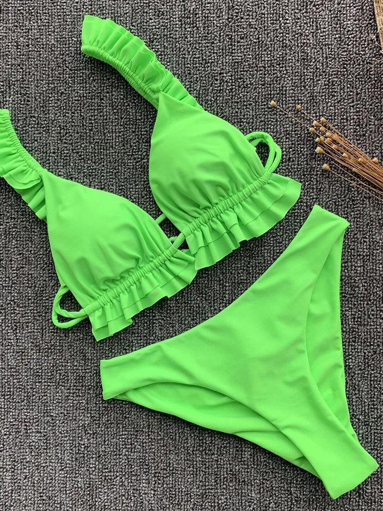 Maillot De Bain À Lacets Fleuri Pour Femme