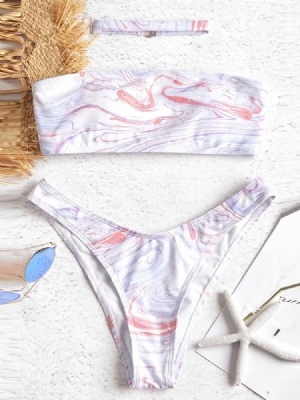 Maillot De Bain Sexy Imprimé À Lacets Pour Femmes