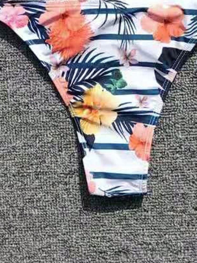 Maillot De Bain Sexy À Lacets À Imprimé Floral Pour Femme