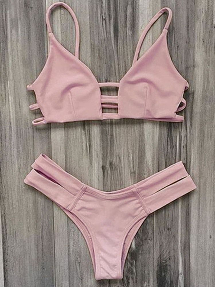 Maillot De Bain Sexy Uni Pour Femme