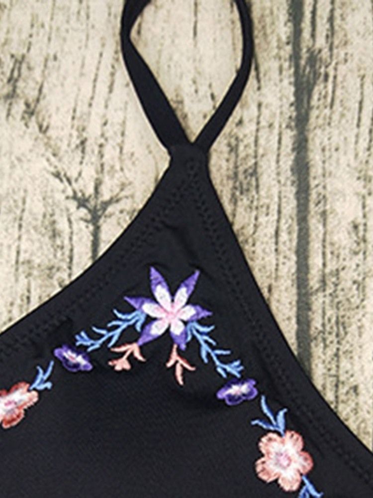 Maillots De Bain À Broderies Occidentales Florales Pour Femmes