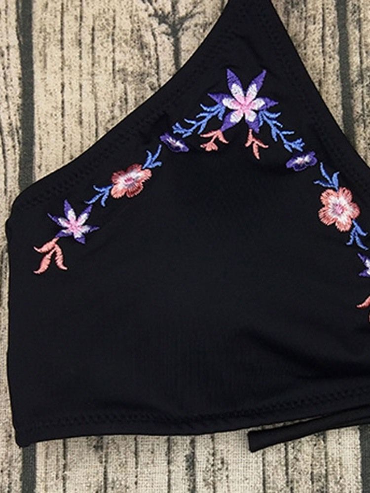 Maillots De Bain À Broderies Occidentales Florales Pour Femmes