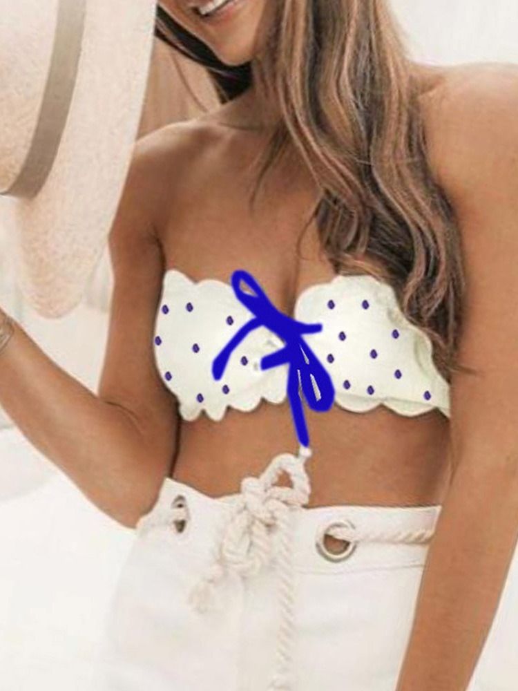 Maillots De Bain Sexy À Pois Bowknot Pour Femmes