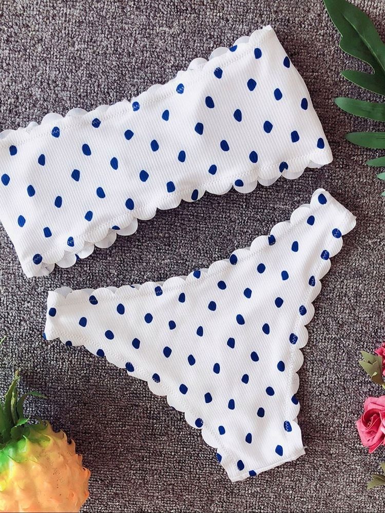 Maillots De Bain Sexy À Pois Bowknot Pour Femmes