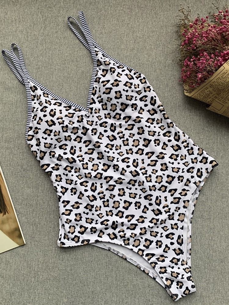 Maillots De Bain Sexy Une Pièce Léopard Pour Femmes