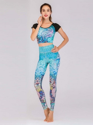 Ensembles De Sport Anti-transpiration Patchwork Pour Femmes