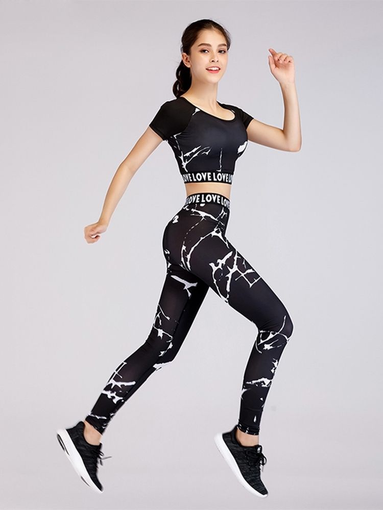 Ensembles De Sport En Polyester Pour Femmes