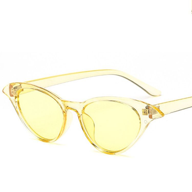 2018 Fashion Top Cat Eye Femmes Couleur De Luxe Plat Lunettes De Soleil Uv400