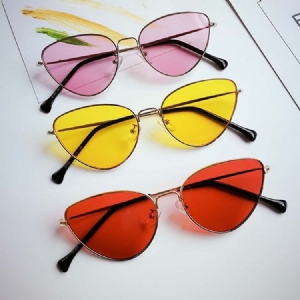 Lunettes De Soleil En Acrylique Œil De Chat Pour Femmes