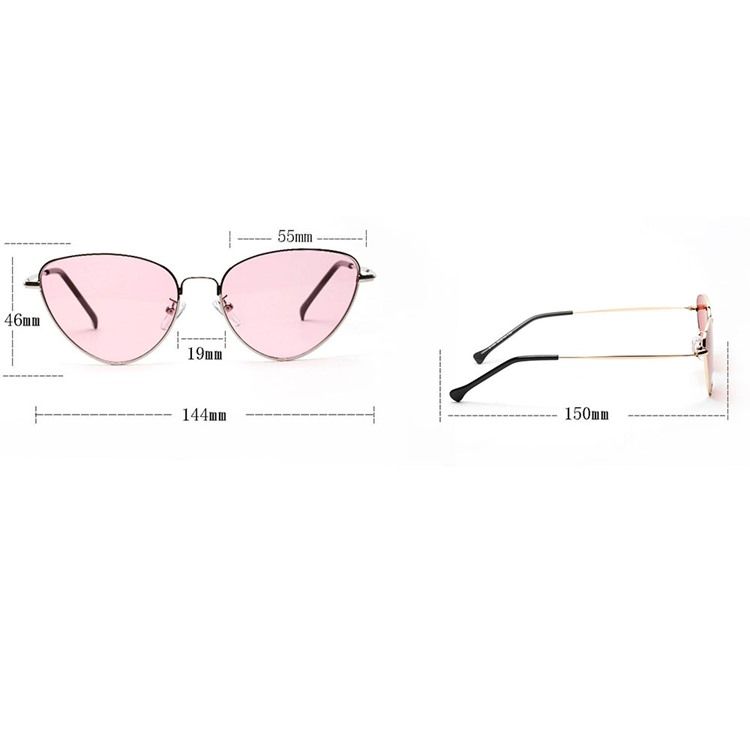 Lunettes De Soleil En Acrylique Œil De Chat Pour Femmes