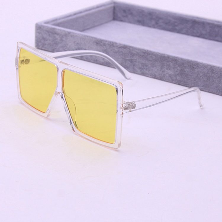 Lunettes De Soleil Carrées En Résine Pour Femmes