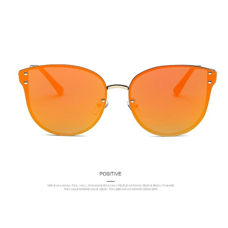 Lunettes De Soleil Rétro Pour Femmes À Verres Teintés Orange