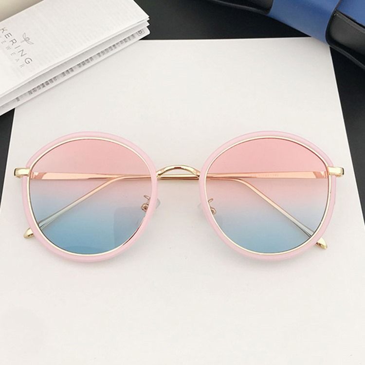 Lunettes De Soleil Rondes En Polycarbonate Pour Femmes