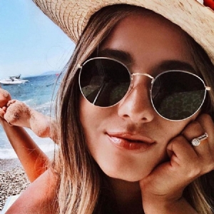 Lunettes De Soleil Rondes De Style Nouveau Pour Femmes