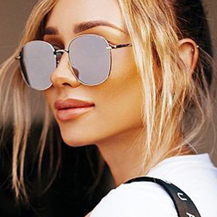 Lunettes De Soleil Tendance En Résine Carrée Pour Femmes