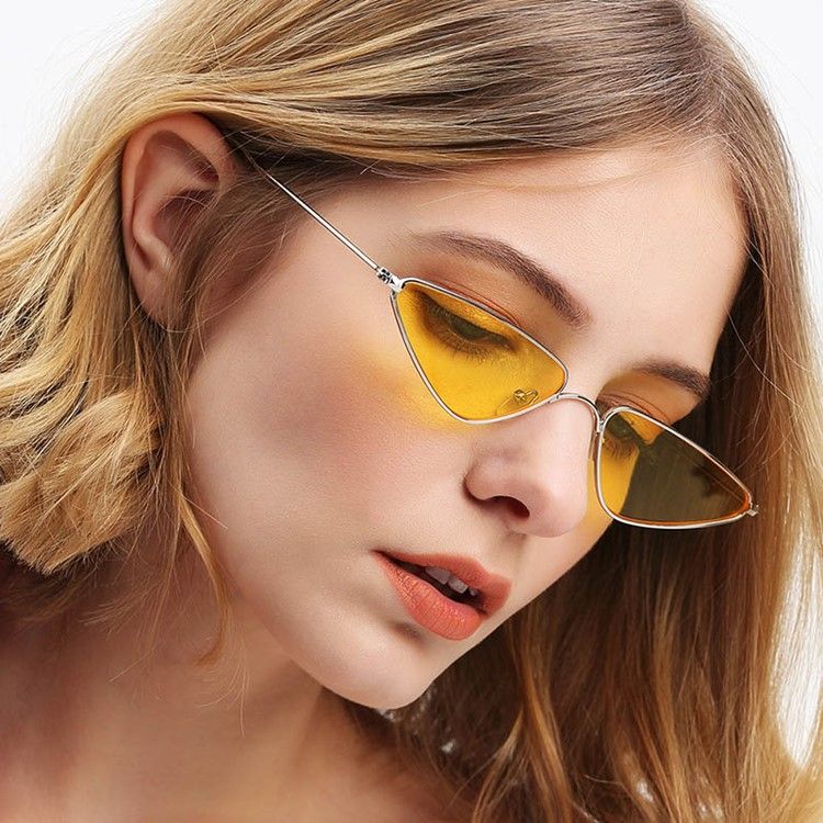 Lunettes De Soleil Triangle À La Mode Pour Femmes