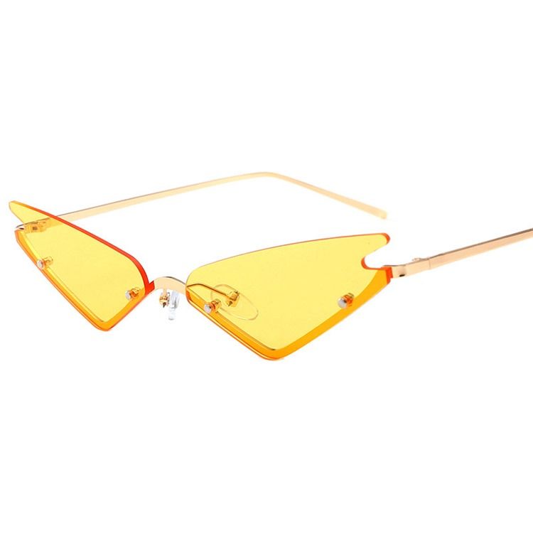 Lunettes De Soleil Triangulaires À La Mode En Polycarbonate Pour Femmes